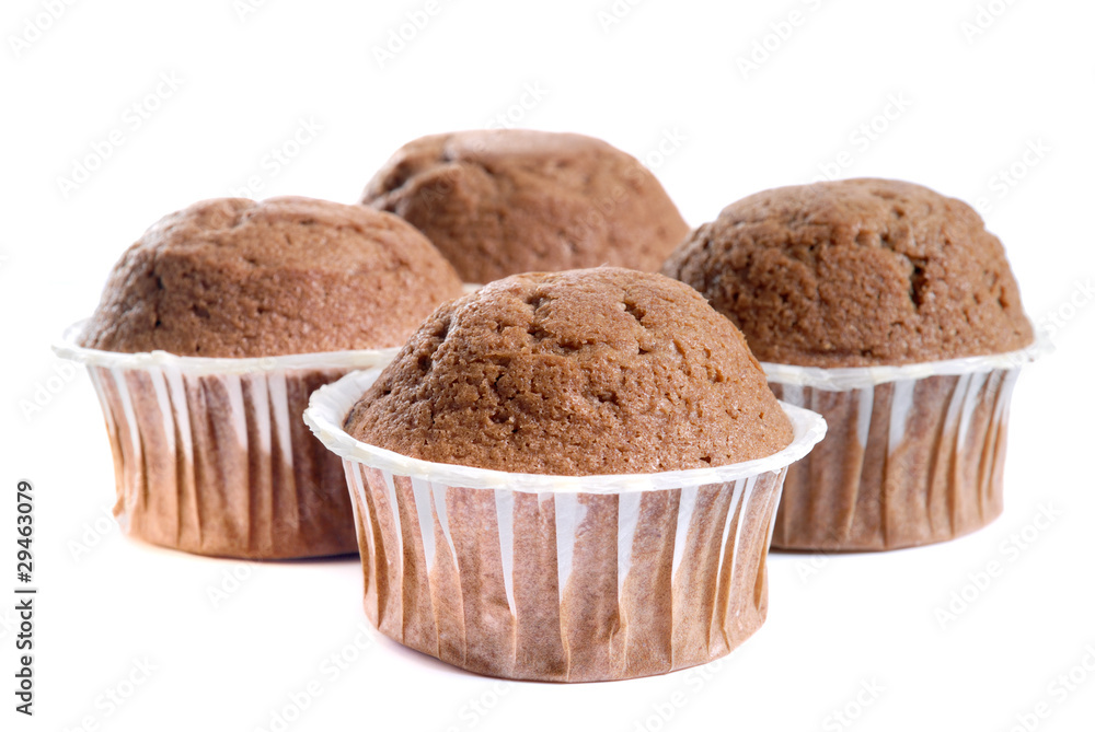 Muffins isolated on white Muffins isolated on white