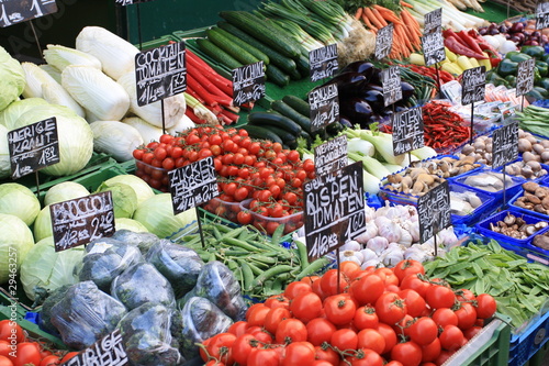 Gemüse auf dem Naschmarkt in Wien