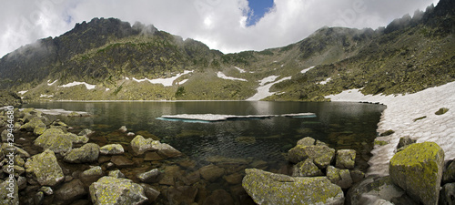 Layer of a Mountain lake