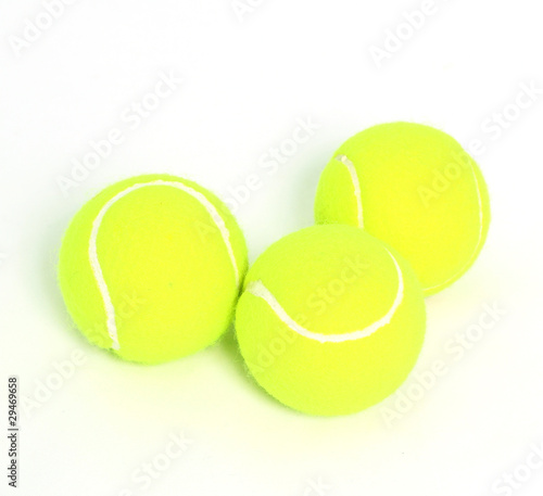 group of three tennis balls © coraldesign