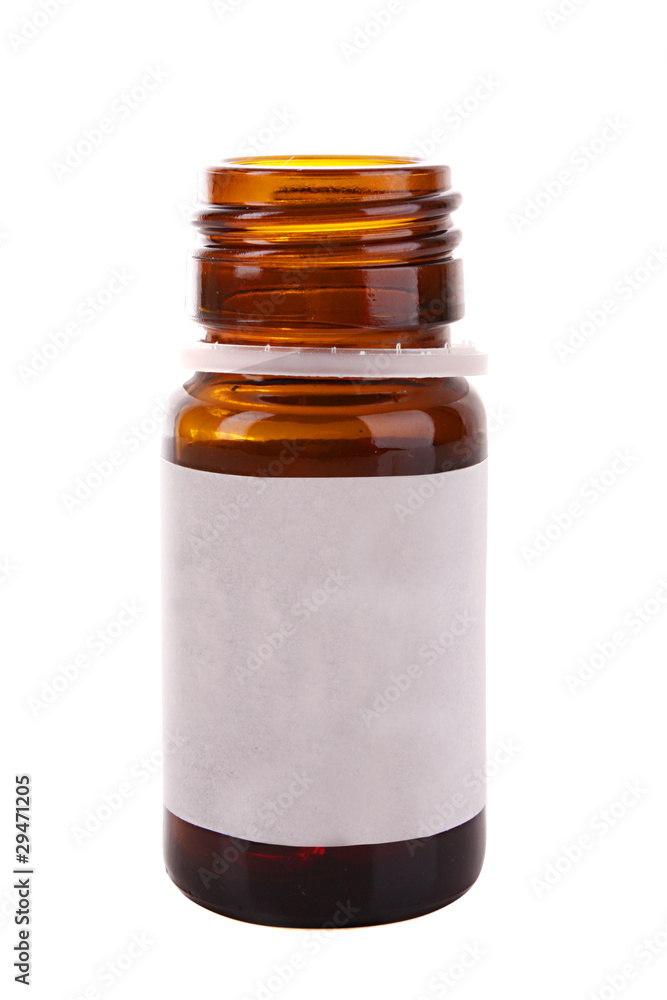 medicine bottle isolate on white medicine bottle isolate on white