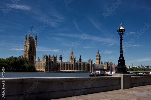 London, Big Ben, Houese of Lords, Themse Ufer