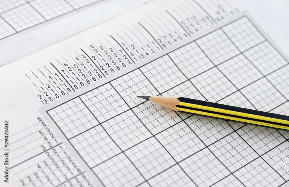 Partially solved Sudoku and pencil clouse - up Partially solved Sudoku and pencil clouse - up