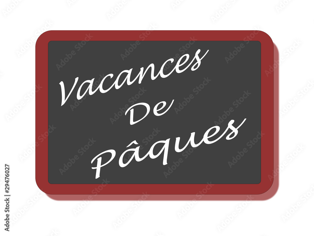 Obraz premium PANNEAU VACANCES DE PAQUES