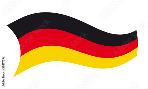 wehende Deutschlandflagge