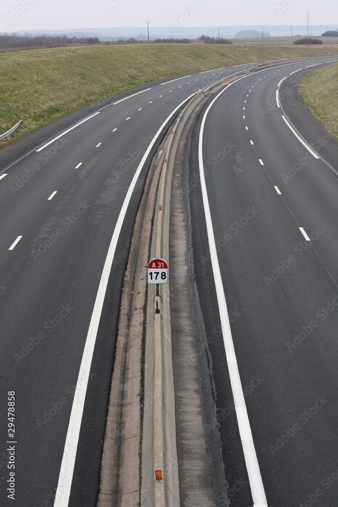 Autoroute vue verticale