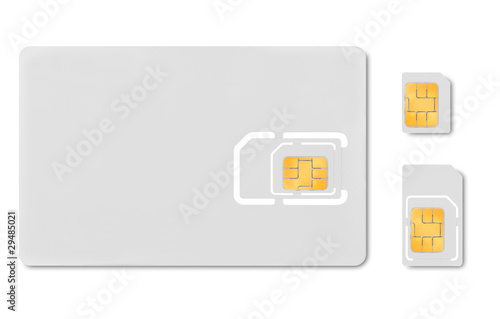 Tapety artystyczne Blank micro sim card carrier