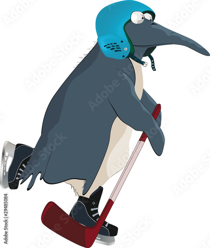 Penguin the hockey player
