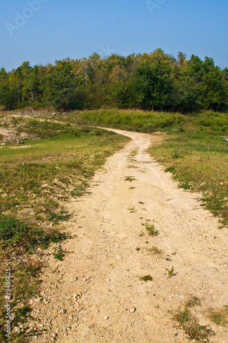 The rural dirt road