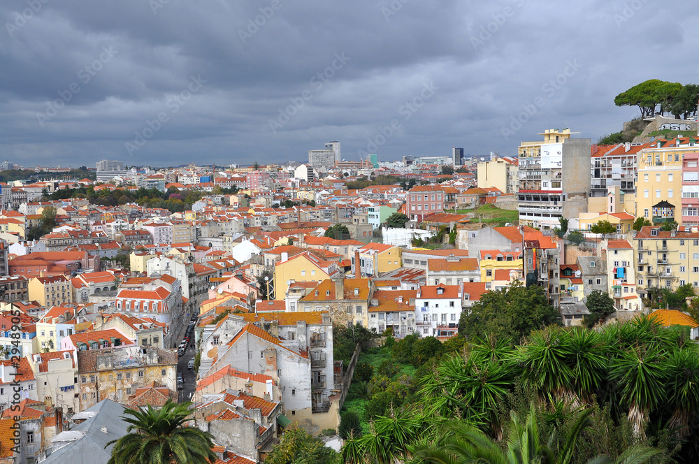 Panorama sur Lisbonne depuis l'Alfama