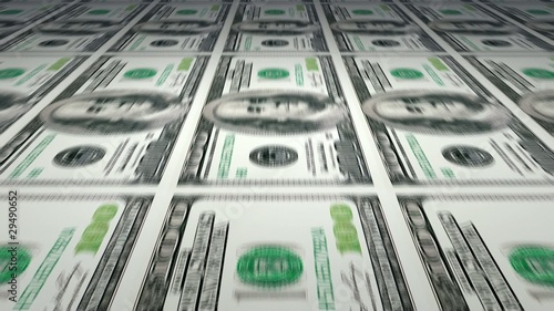 Printing of 100 dollar bills