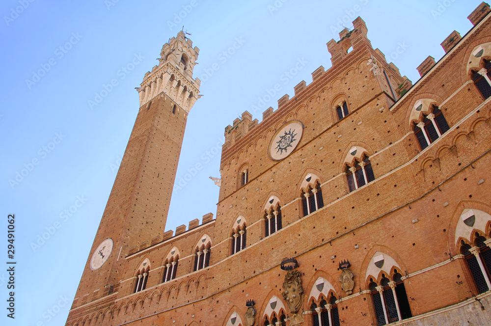 Fototapeta premium Siena Palazzo Pubblico 01