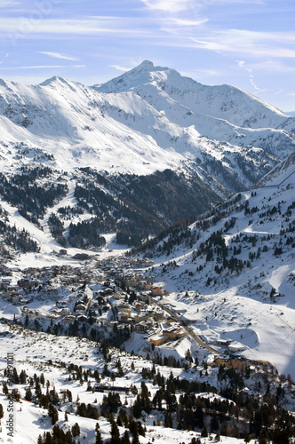 Obertauern ski resort in austrian alps