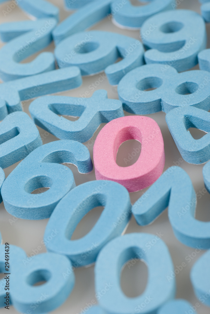 Naklejka premium numeros en mousse