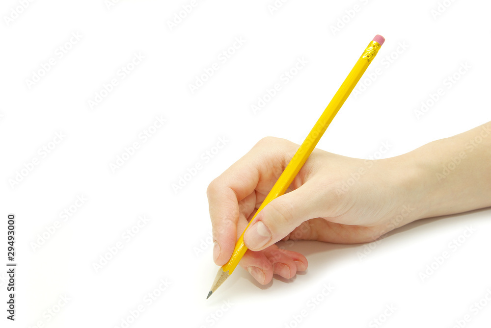 pencil in hand pencil in hand