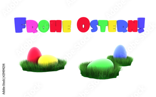 Frohe Ostern Osternest