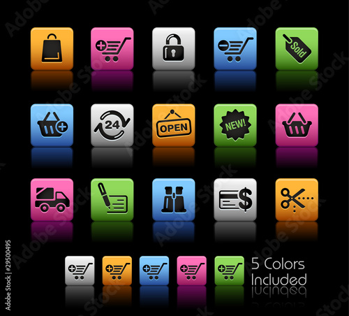 Shopping / The vector includes 5 colors in different layers