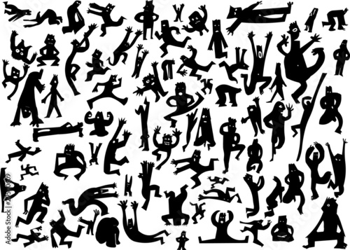 People silhouettes