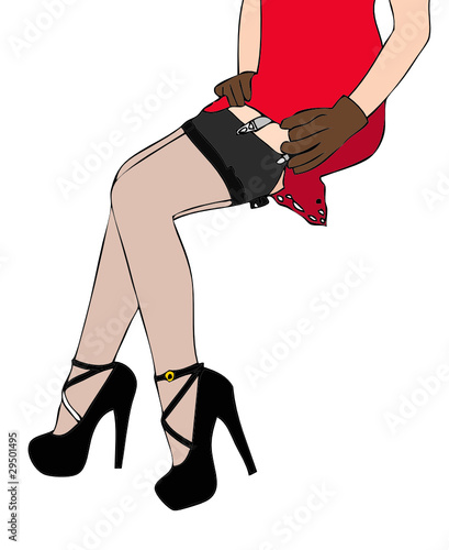 Donna in Reggicalze