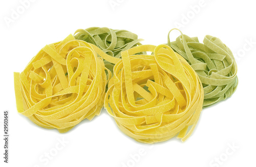 Italian pasta tagliatelle