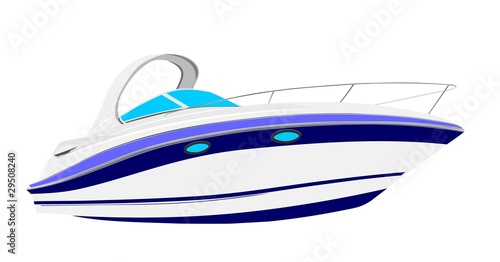 yacht vector illustration