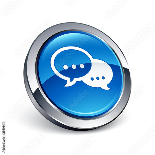 icône bouton internet conversation