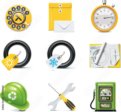 Car service icons