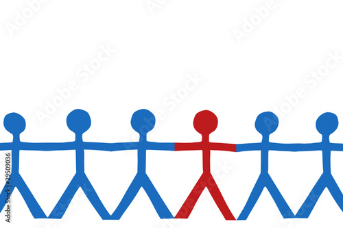 Papiermännchen Kette