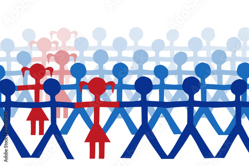 Papiermännchen Kette