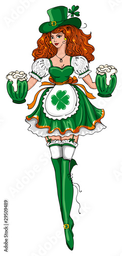 Beautiful leprechaun girl