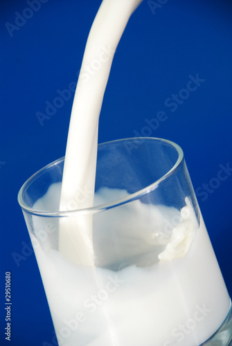 milk splash on the glass