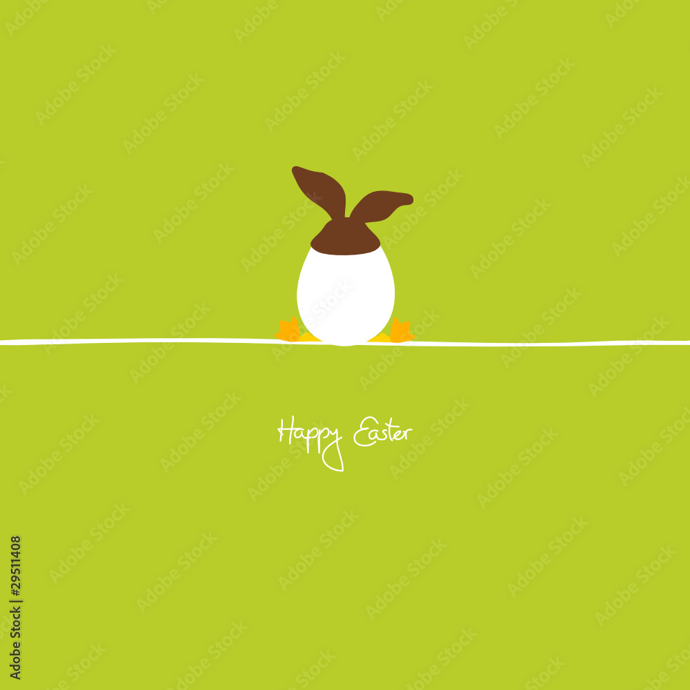 Easter Egg Wearing Bunny Ears Easter Egg Wearing Bunny Ears