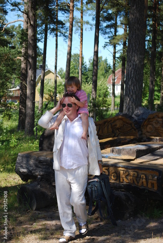 Obraz na plátně Papa ist ein Pferd