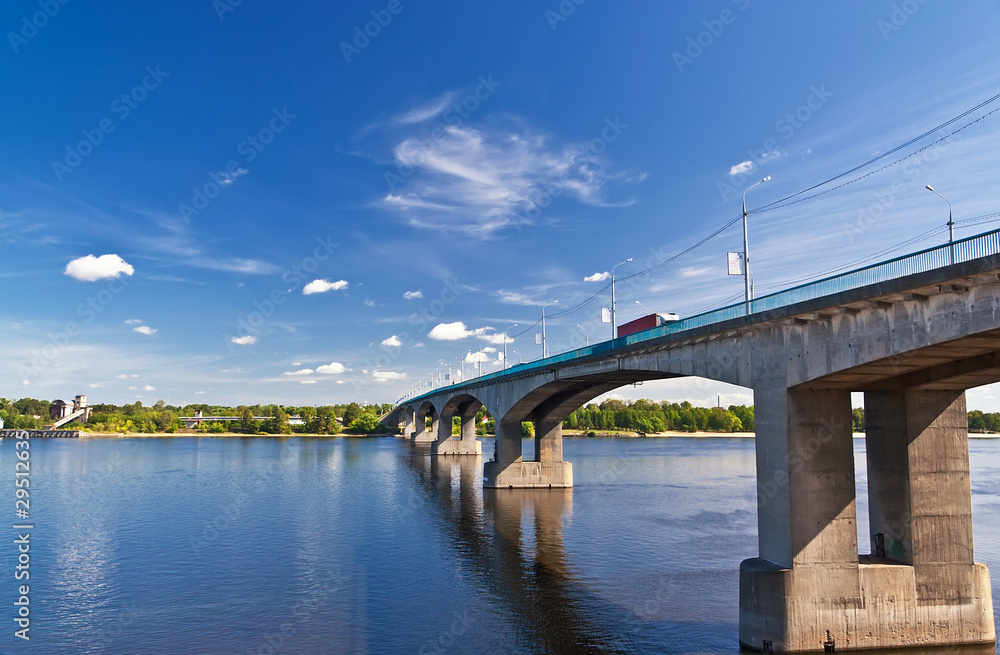 Bridge on the Volga river