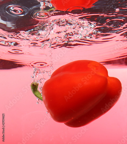 Paprika im Wasserbad