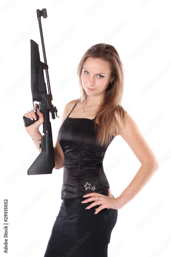 woman with the gun