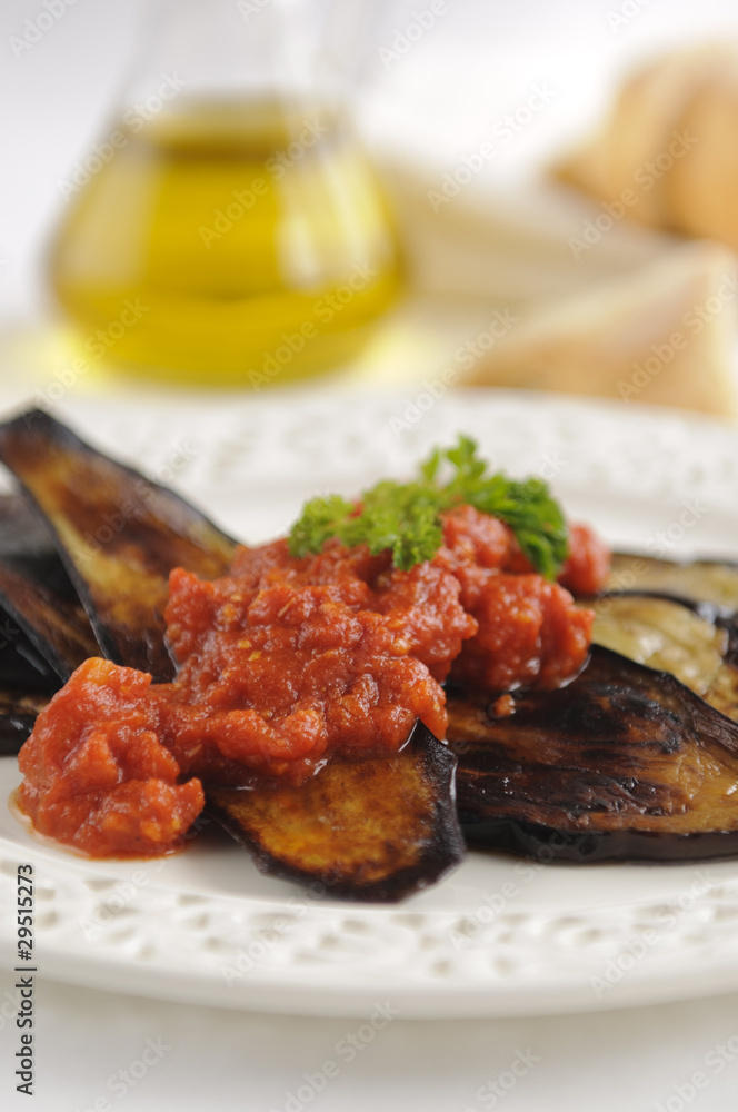 Grilled Eggplant with Tomato Sauce Grilled Eggplant with Tomato Sauce