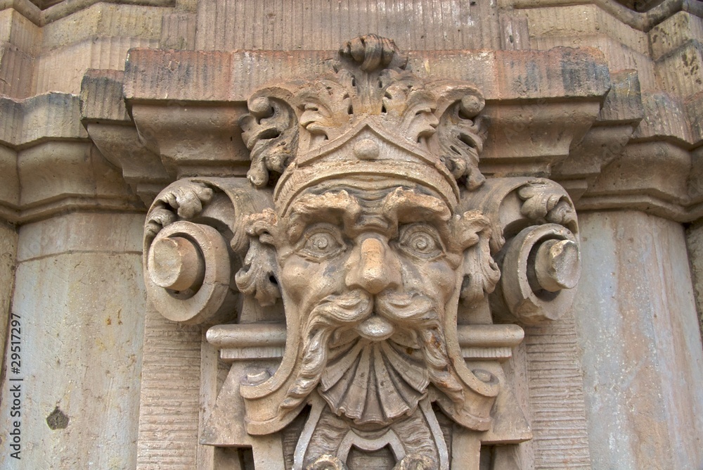 Mythological figure on Zwinger Palace Wallpavillion, Dresden