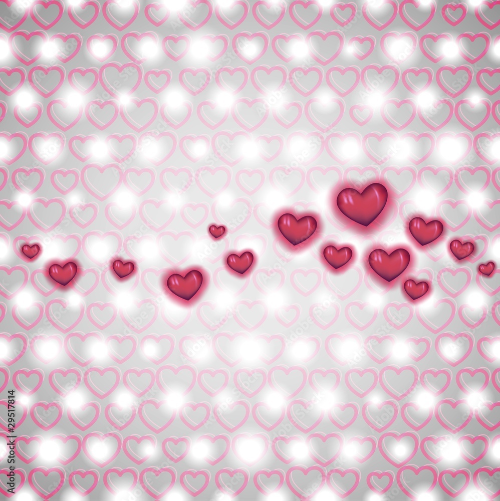 Heart vector background Heart vector background