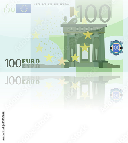 Hundred euro. Vector