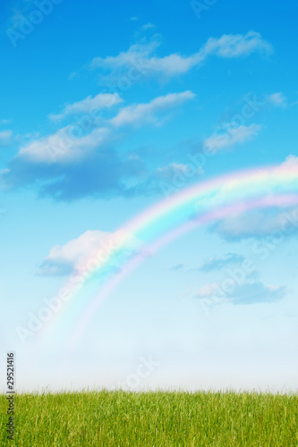 青空と虹