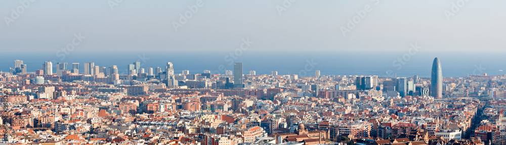 Barcelona skyline panorama