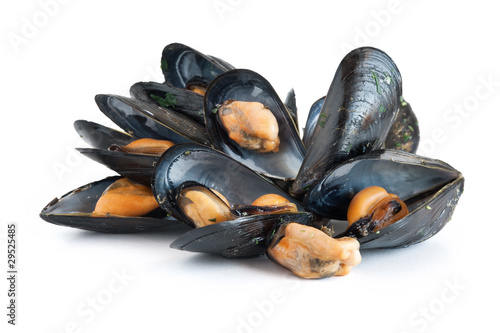 boiled mussels - cozze bollite