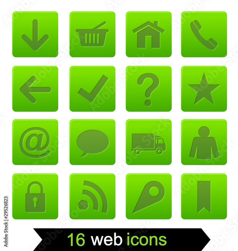 16 web icons 3 (green)