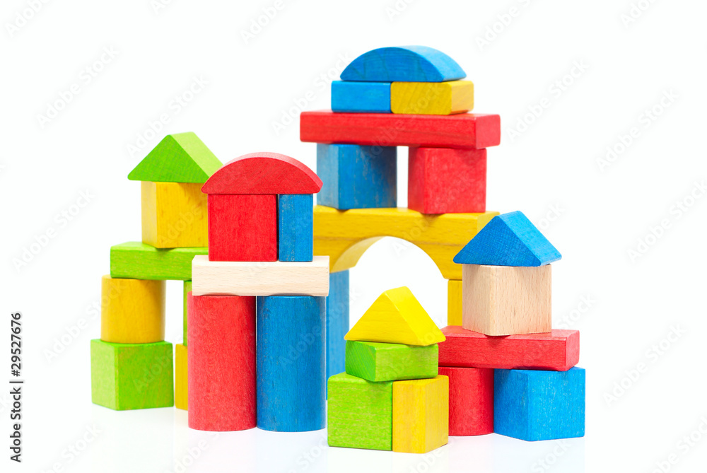 Wooden building blocks Wooden building blocks