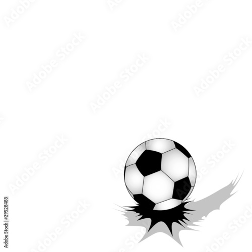 Jumping soccer ball on white background