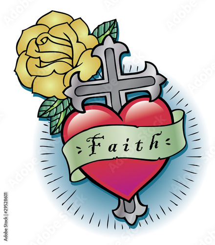 croce cuore fede