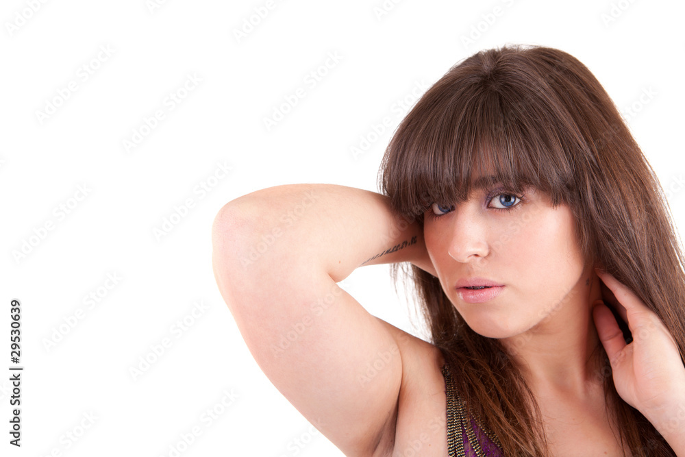 Young and beautiful woman portrait Young and beautiful woman portrait