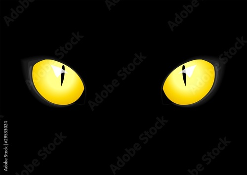 Stock vector of cat eyes