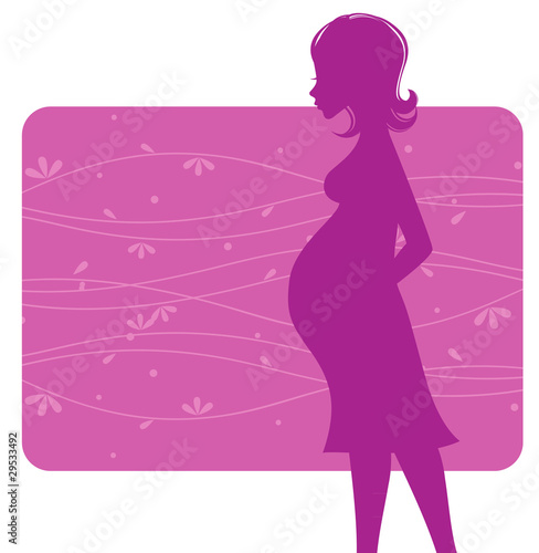 Pregnant women, vector